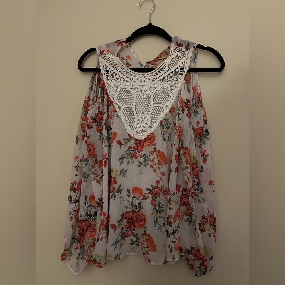 BEAUTY AND THE BEAST COLD SHOULDER TOP